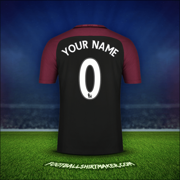 Shirt Manchester City 2016/17 Away -  your name - 0