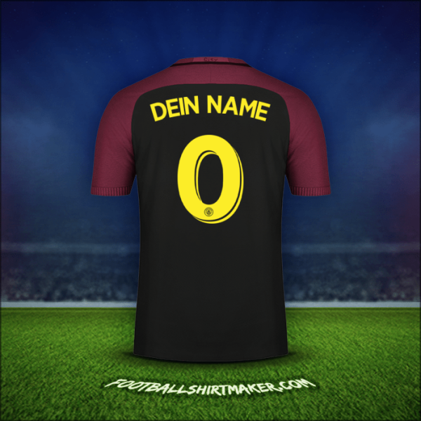 Trikot Manchester City Cup 2016/17 Auswärts -  dein name - 0
