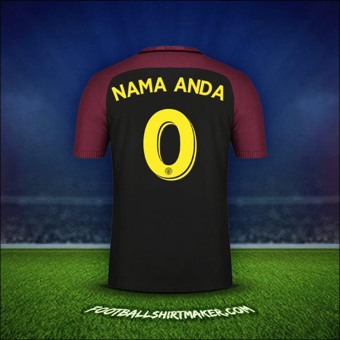 Jersey Manchester City Cup 2016/17 Alternatif -  nama anda - 0