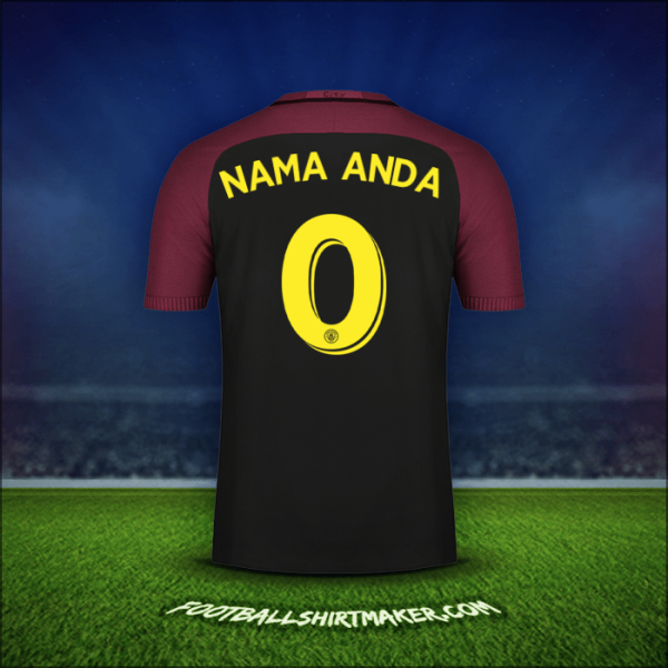 Jersey Manchester City Cup 2016/17 Alternatif -  nama anda - 0