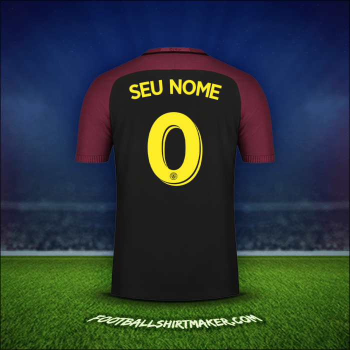 Camisa Manchester City Cup 2016/17 Alternativa -  seu nome - 0