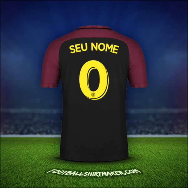 Camisa Manchester City Cup 2016/17 Alternativa -  seu nome - 0