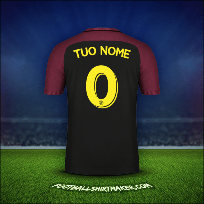Maglia Manchester City Cup 2016/17 Seconda -  tuo nome - 0