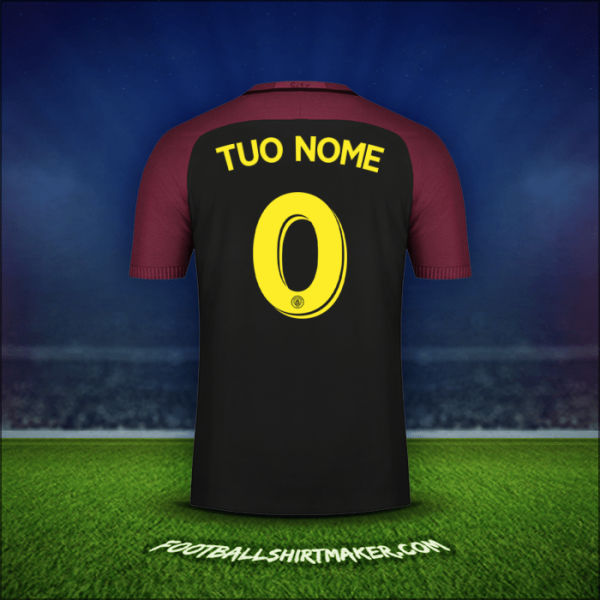 Maglia Manchester City Cup 2016/17 Seconda -  tuo nome - 0