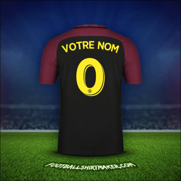 Maillot Manchester City Cup 2016/17 Extérieur -  votre nom - 0
