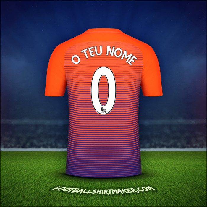 Camisola Manchester City 2016/17 Terceira -  o teu nome - 0