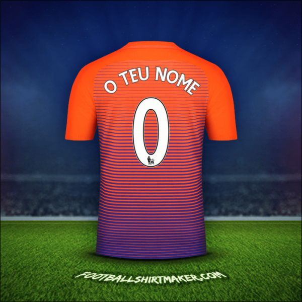 Camisola Manchester City 2016/17 Terceira -  o teu nome - 0