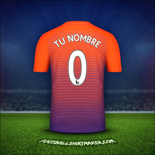Camiseta Manchester City 2016/17 Tercera -  tu nombre - 0