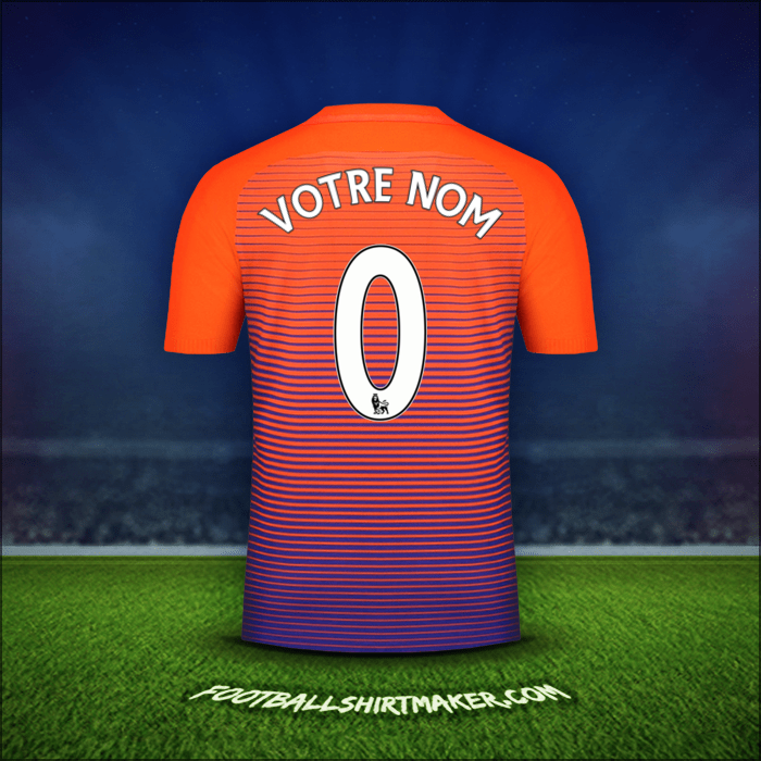 Maillot Manchester City 2016/17 Troisième -  votre nom - 0