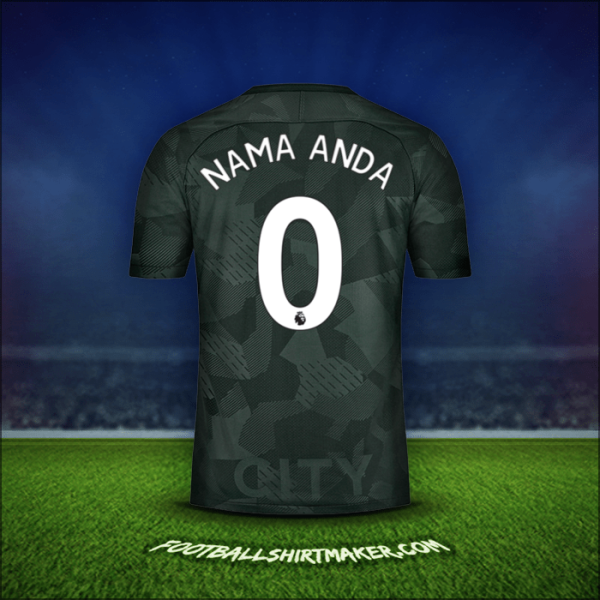 Jersey Manchester City 2017/18 Ketiga -  nama anda - 0