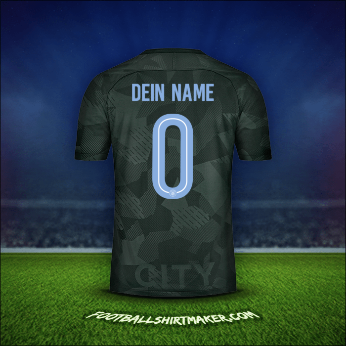 Trikot Manchester City Cup 2017/18 Dritte -  dein name - 0