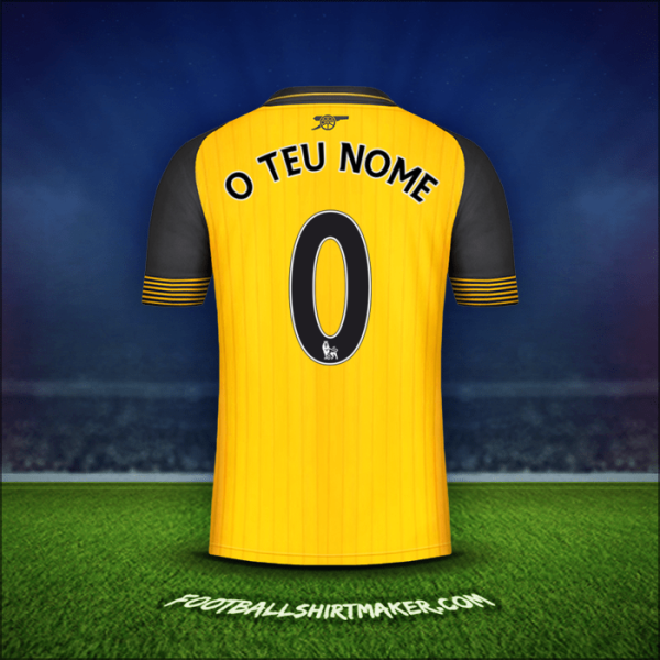 Camisola Arsenal 2016/17 Alternativa -  o teu nome - 0