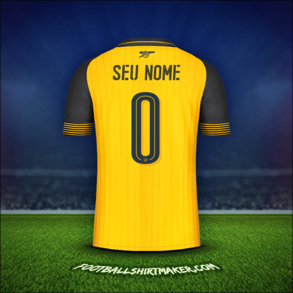 Camisa Arsenal Cup 2016/17 Alternativa -  seu nome - 0