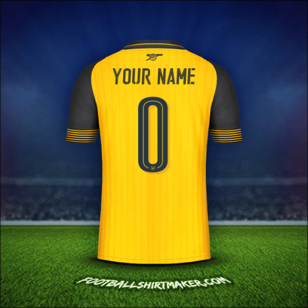 Shirt Arsenal Cup 2016/17 Away -  your name - 0