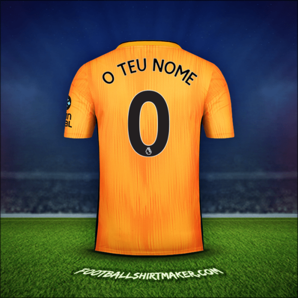 Camisola Wolverhampton Wanderers 2019/20 -  o teu nome - 0