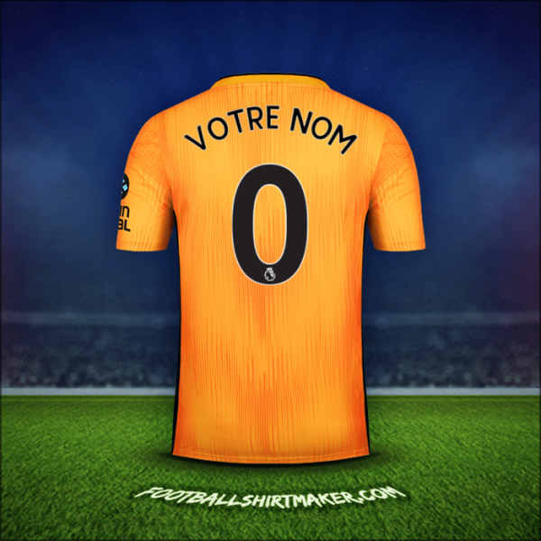 Maillot Wolverhampton Wanderers 2019/20 -  votre nom - 0