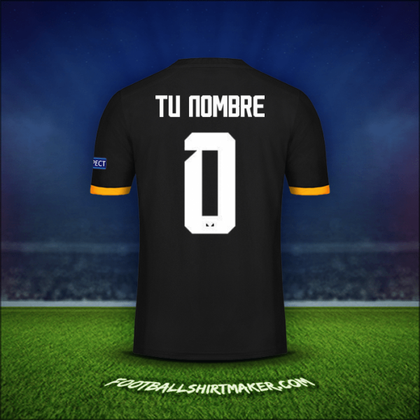 Camiseta Wolverhampton Wanderers Cup 2019/20 Visita -  tu nombre - 0
