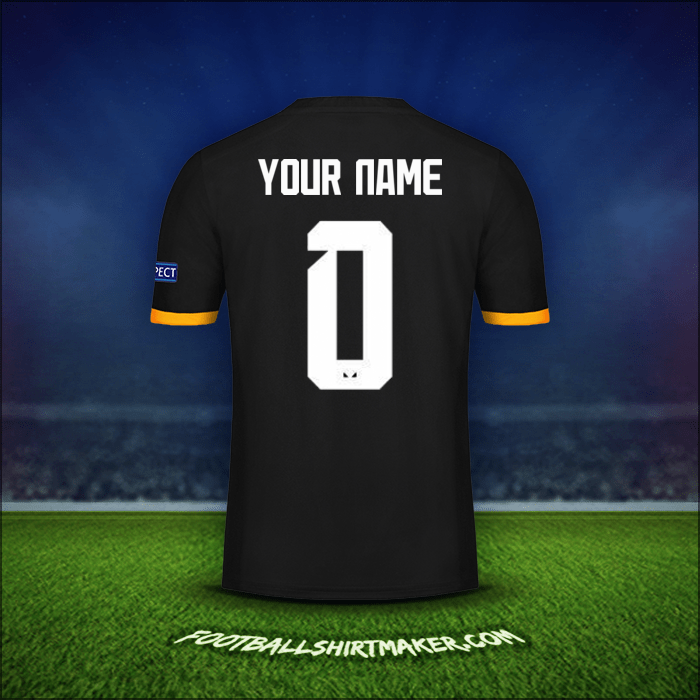 Jersey Wolverhampton Wanderers Cup 2019/20 Away -  your name - 0