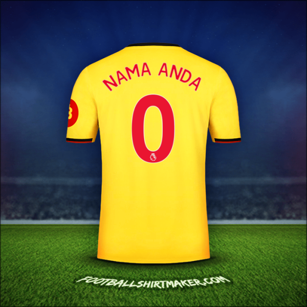 Jersey Watford FC 2019/2020 -  nama anda - 0