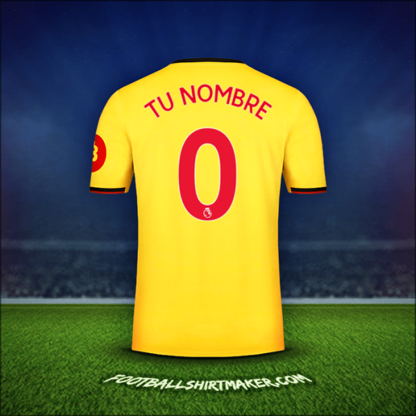 Camiseta Watford FC 2019/2020 -  tu nombre - 0