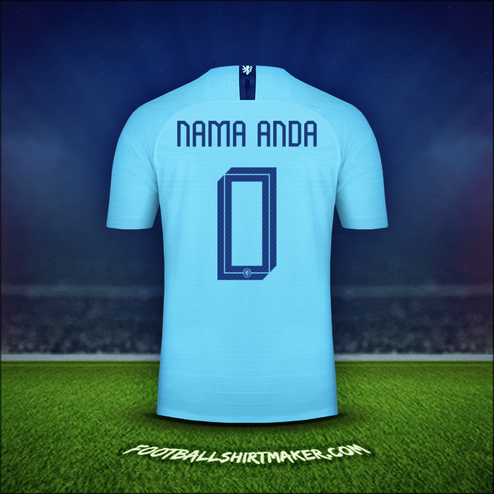 Jersey Belanda 2018/19 Alternatif -  nama anda - 0