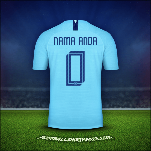 Jersey Belanda 2018/19 Alternatif -  nama anda - 0