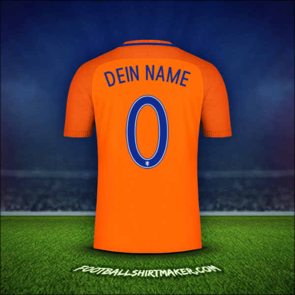 Trikot Niederlande 2016 -  dein name - 0