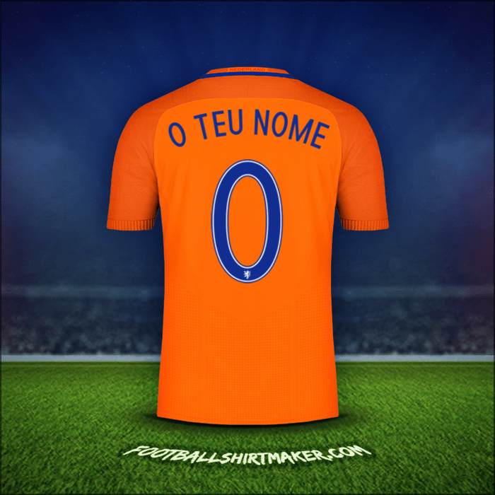 Camisola Países Baixos 2016 -  o teu nome - 0