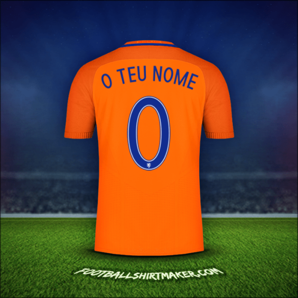 Camisola Países Baixos 2016 -  o teu nome - 0