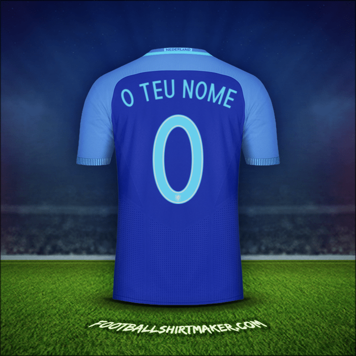 Camisola Países Baixos 2016 Alternativa -  o teu nome - 0