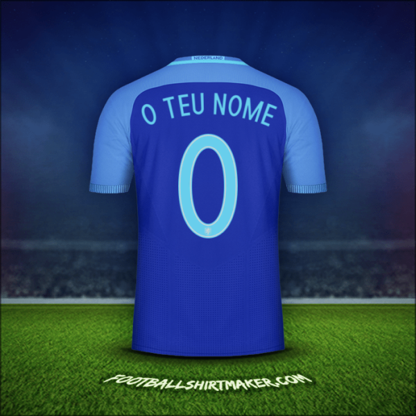Camisola Países Baixos 2016 Alternativa -  o teu nome - 0