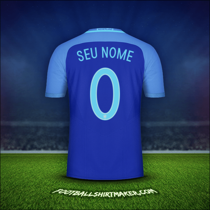 Camisa Países Baixos 2016 Alternativa -  seu nome - 0