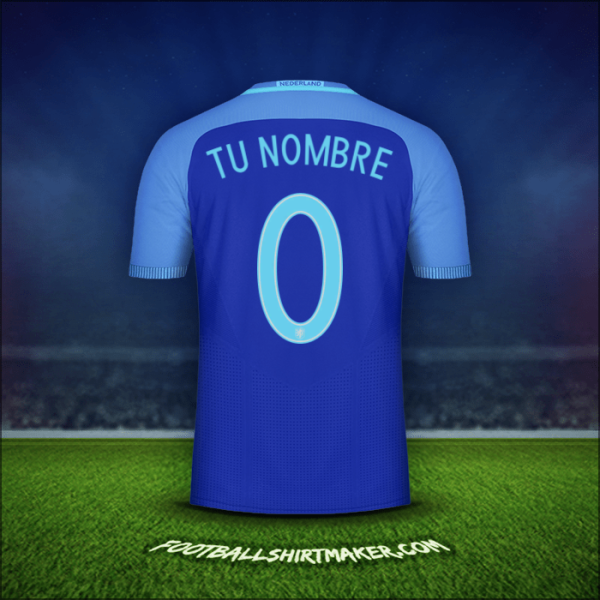 Jersey Paises Bajos 2016 Visita -  tu nombre - 0