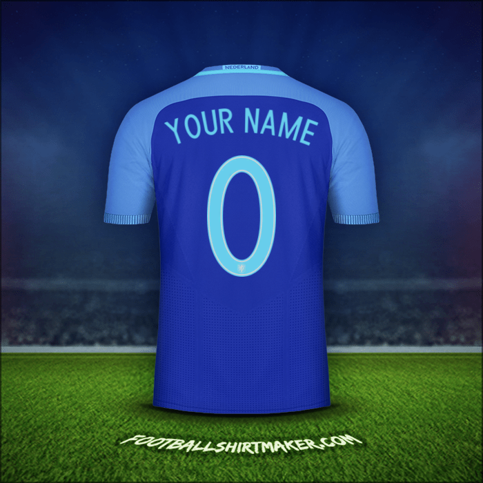 Shirt Netherlands 2016 Away -  your name - 0