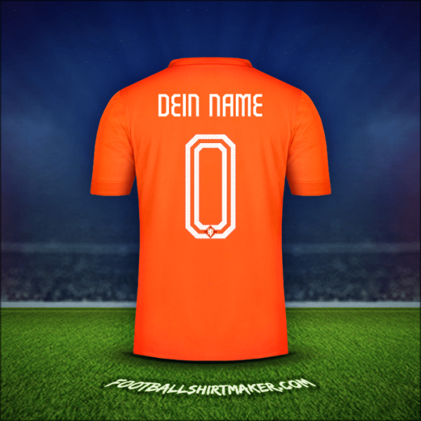 Trikot Niederlande 2014/15 -  dein name - 0