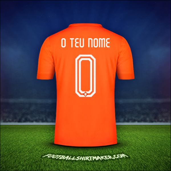 Camisola Países Baixos 2014/15 -  o teu nome - 0