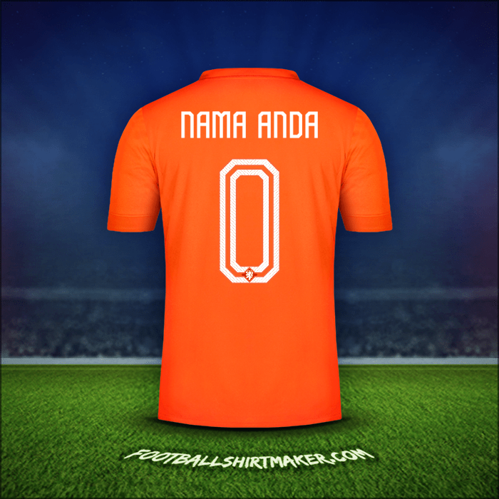 Jersey Belanda 2014/15 -  nama anda - 0