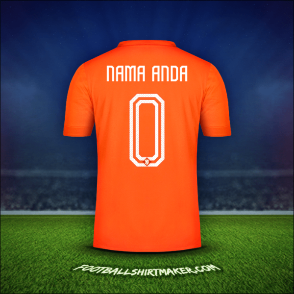 Jersey Belanda 2014/15 -  nama anda - 0