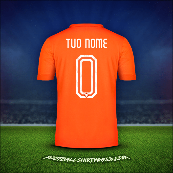 Maglia Paesi Bassi 2014/15 -  tuo nome - 0
