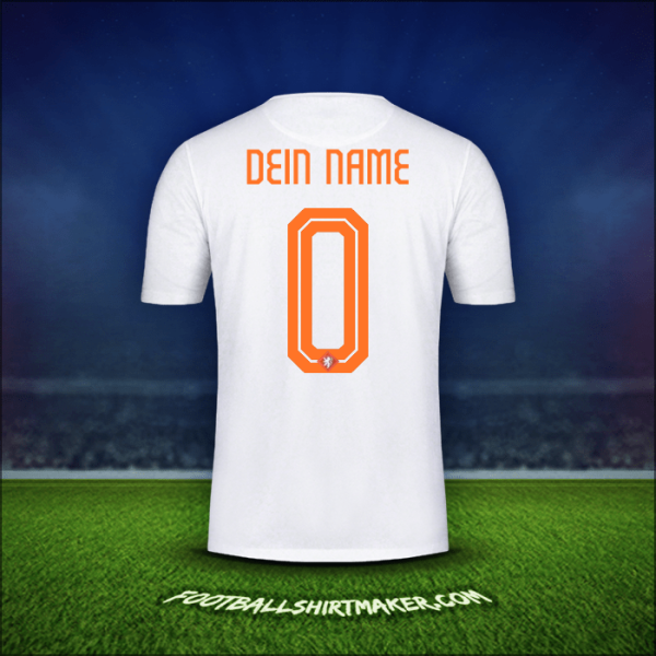 Trikot Niederlande 2015 Auswärts -  dein name - 0