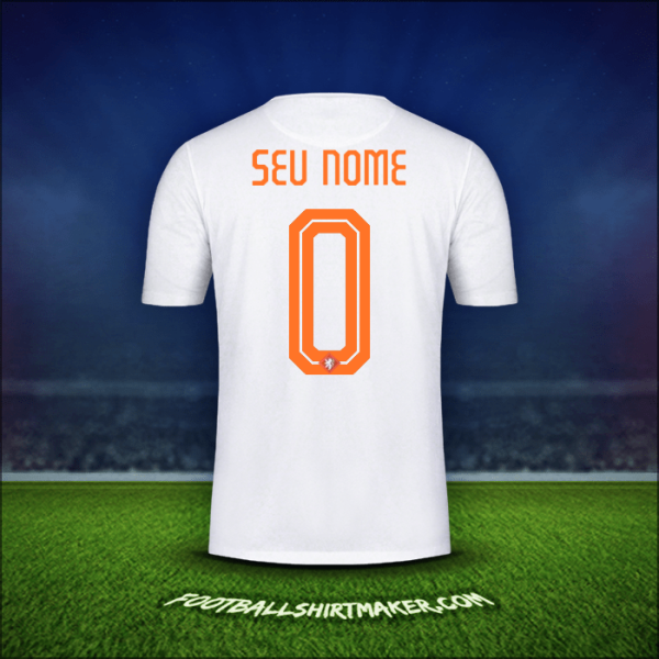 Camisa Países Baixos 2015 Alternativa -  seu nome - 0