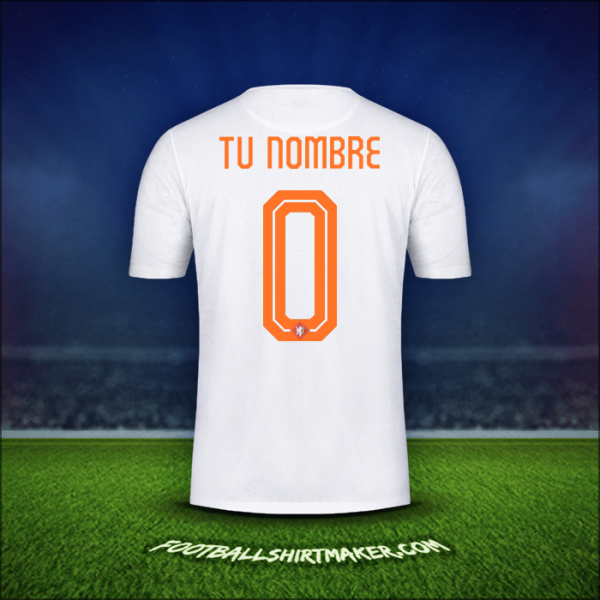 Camiseta Paises Bajos 2015 Visita -  tu nombre - 0