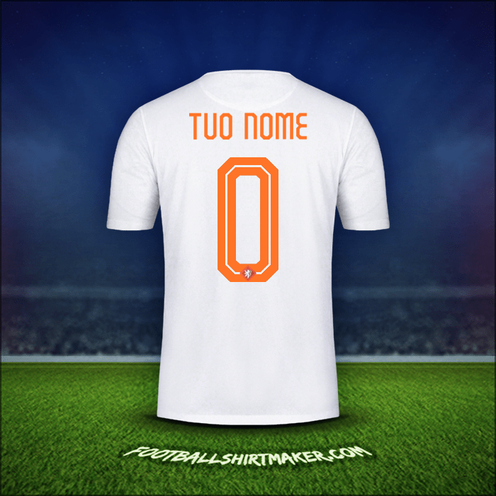 Maglia Paesi Bassi 2015 Seconda -  tuo nome - 0