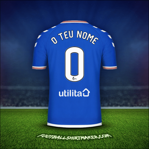 Camisola Rangers FC 2019/20 -  o teu nome - 0