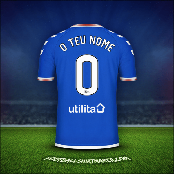 Camisola Rangers FC 2019/20 -  o teu nome - 0