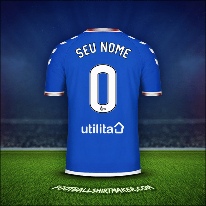 Camisa Rangers FC 2019/20 -  seu nome - 0