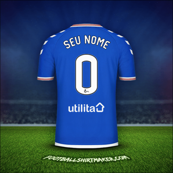 Camisa Rangers FC 2019/20 -  seu nome - 0