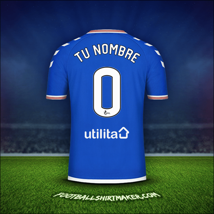 Camiseta Rangers FC 2019/20 -  tu nombre - 0