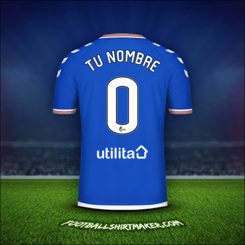 Camiseta Rangers FC 2019/20 -  tu nombre - 0
