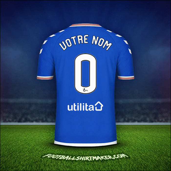 Maillot Rangers FC 2019/20 -  votre nom - 0